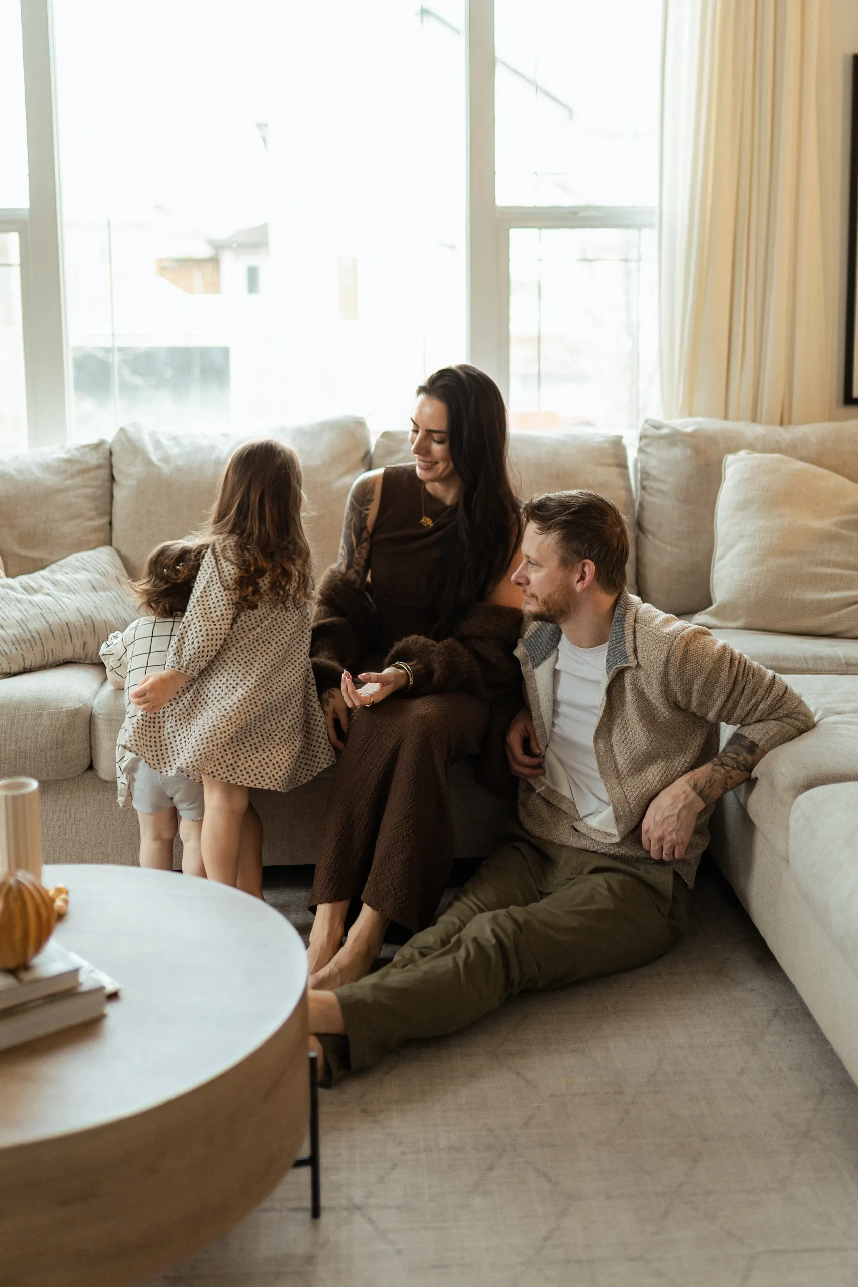Familia en un espacio cotidiano de convivencia y vínculo